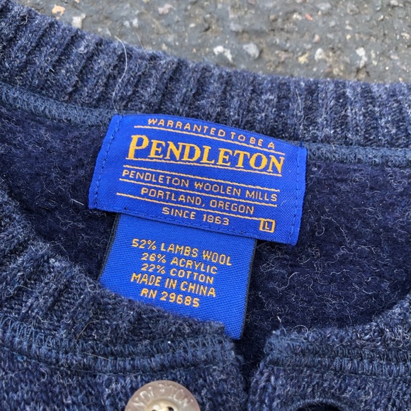 Pendleton wool blend quarter button sweater - Picture 3 of 4